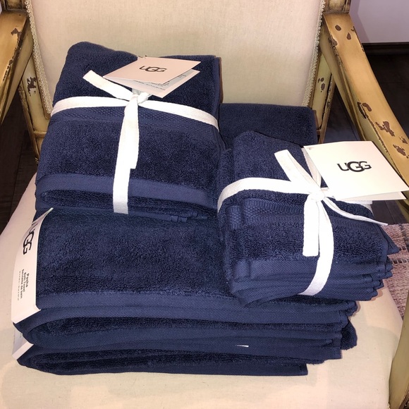 UGG Bath Nwt Ugg Pasha 0 Cotton Bath Towel 8piece Set Marlin Blue